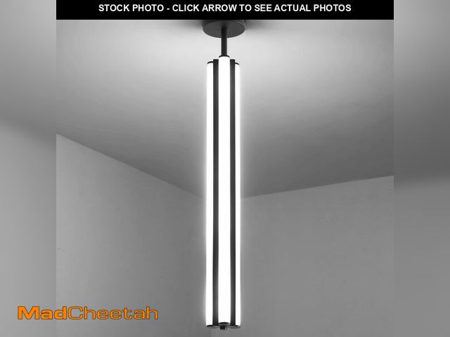 Lot 74-13067233 - SOLFART Dimmable Pendent Light,32 Inch Ceiling Led Lighting, Matte Black Bathroom LightsWall Light f...