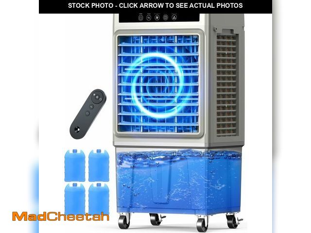 Lot 74-13088083 - AIRTHRYL 2200 CFM Swamp Cooler Air Conditioner, Portable Air Conditioners with 8 Gal Water Tank, 24H...