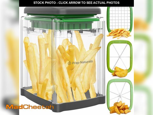 Lot 74-13629084 - Prep Naturals 3-in-1 Manual French Fry Cutter - Interchangeable Blades for Potato Cutter &amp; Fry S...