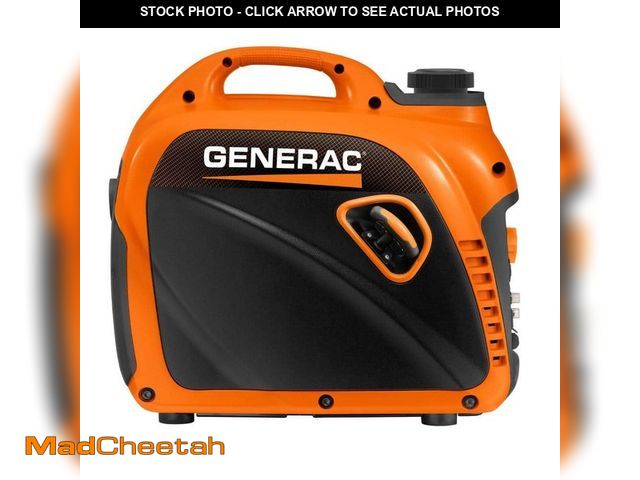 Lot 74-13692944 - Generac 2500 Watt Recoil Start Gasoline Portable Generator Inverter w/ COSense - UNUSED