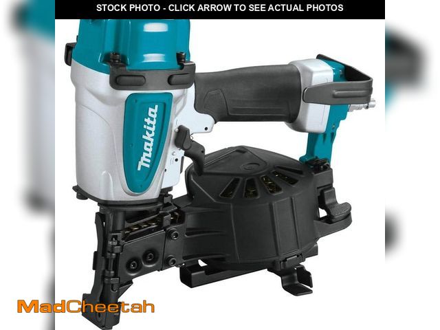Lot 74-12939677 - Makita Pneumatic 1-3/4 in. 15 Degree Coil Corded Roofing Nailer - USED