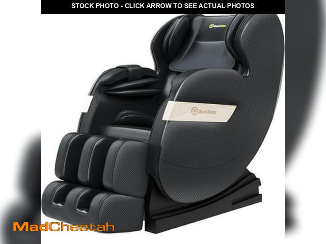 Lot 74-12271332 - Real Relax Full Body Zero Gravity Shiatsu Recliner Electric Massage Chair  Black - UNUSED