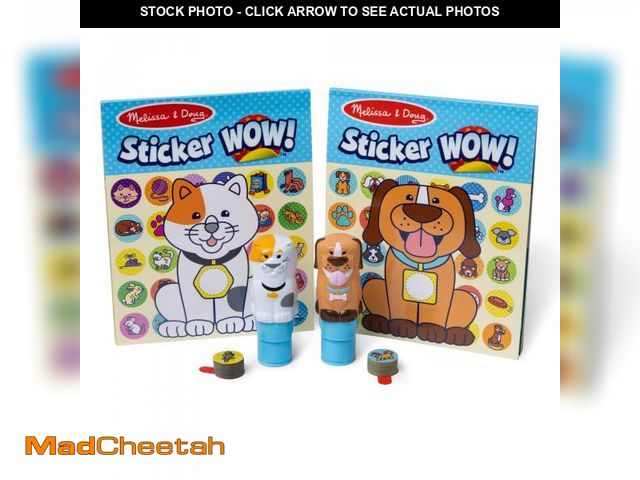 Lot 74-12117986 - Melissa &amp; Doug Sticker Wow Pets (Dog and Cat) Value Pack Arts and Crafts Collectibles - 2 Activi...