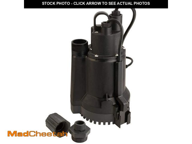 Lot 74-13823452 - (MISSING CONNECTORS ) Everbilt 1/3 HP Automatic Utility Pump - UNUSED