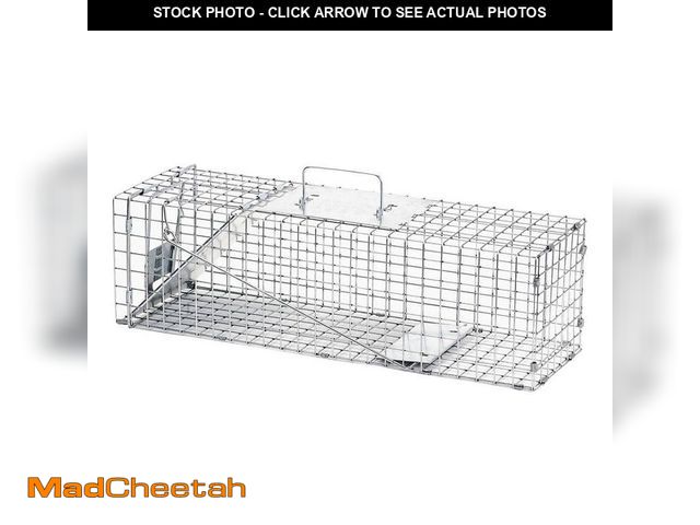 Lot 74-14311624 - Havahart Medium 1-Door Professional Humane Catch-and-Release Live Animal Cage Trap for Rabbit and Sk...
