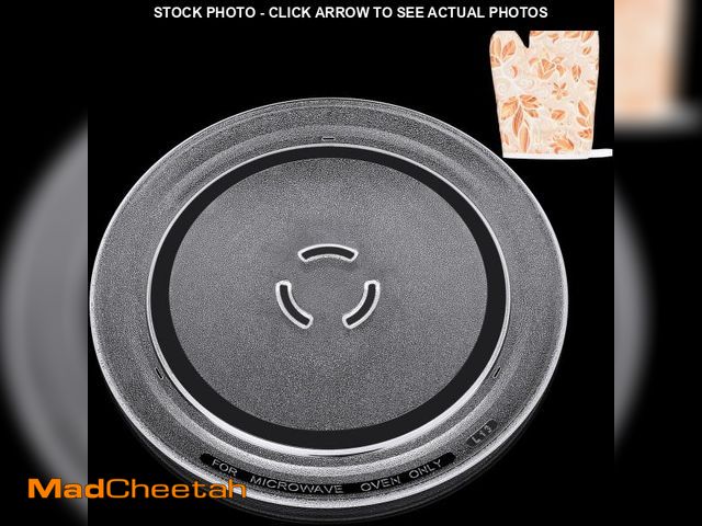 Lot 74-11551918 - Jolaxy 12" Turntable Plate Replacement for Whirlpool Kenmore Maytag Amana Estate Microwaves, 4393799...