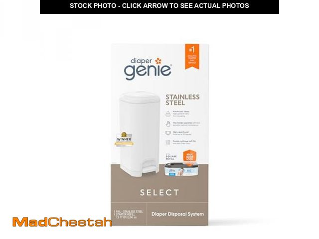 Lot 74-12422233 - Diaper Genie Select Diaper Pail - White - UNUSED