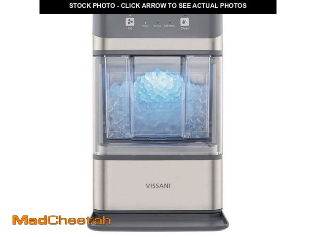 Lot 74-14182706 - *DIRTY* Vissani 34 lbs. Countertop Portable Nugget Ice Maker with Automatic Cleaning in Stainless St...