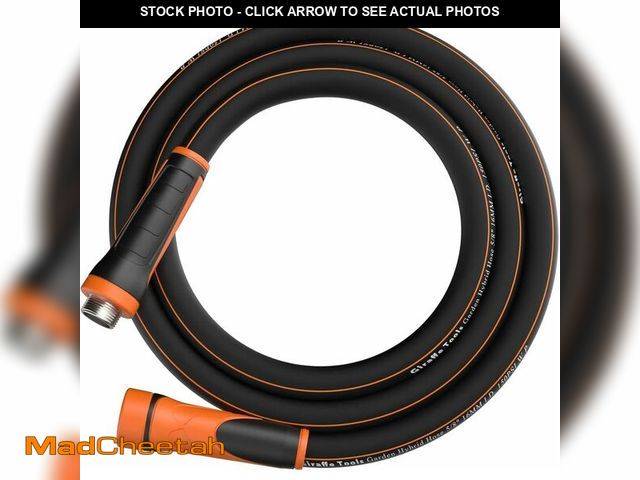 Lot 74-14380825 - Giraffe Tools Garden Hose 5/8", Water Hose Heavy Duty, Flexible, Lightweight Hybrid Hose with Swivel...