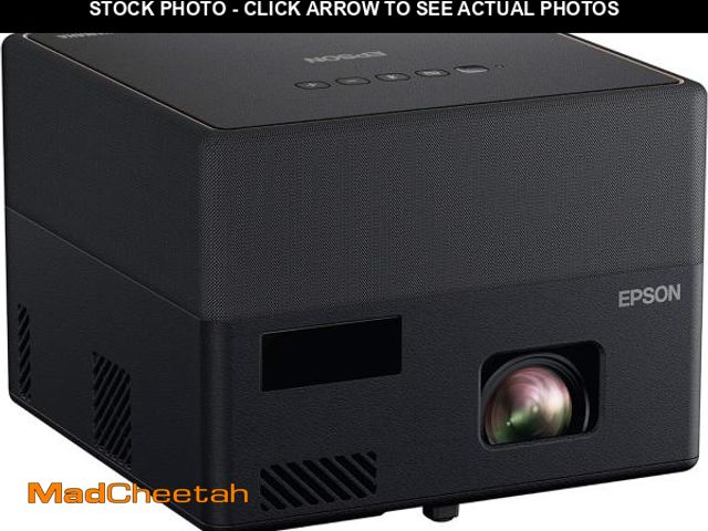 Lot 74-11987707 - Epson EpiqVision Mini EF12 Smart Streaming Laser Projector, HDR, Android TV, Portable, sound by Yama...