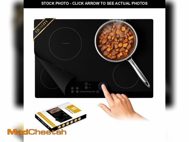 Lot 74-13567814 - Cook's Aid Large Induction Cooktop Protector Mat 21.2x35.4 Inch,Translucent (Magnetic) Stove Top Cov...