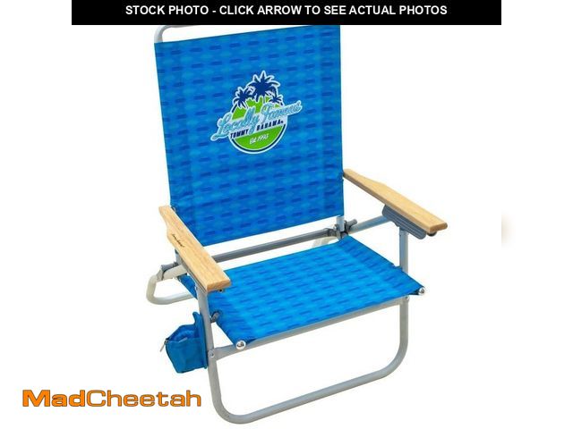 Lot 74-12674059 - Tommy Bahama Multi-Colored Aluminum Folding Beach Chair - UNUSED