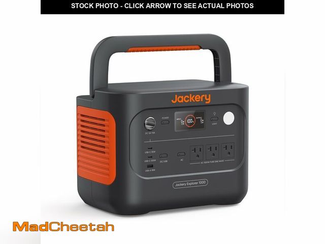 Lot 74-12640903 - Jackery Explorer 1000 v2 Portable Power Station,1070Wh LiFePO4 Battery,1500W AC/100W USB-C Output, 1...