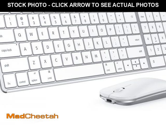 Lot 74-12052058 - seenda Bluetooth Keyboard and Mouse for Mac, SKM64-2 Multi-Device Rechargeable Slim Wireless Keyboar...