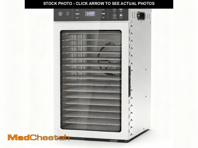 Lot 74-14256695 - SEEUTEK 16 Trays Stainless Steel Food Dehydrator-Premium Electric Dehydrator with 4 Preset, Adjustab...