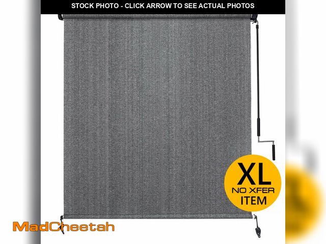 Lot 74-14612244 - Amagenix Outdoor Roller Shade 6'(W) X 8'(H), Exterior Cordless Patio Shades Roll Up Outdoor Blinds w...