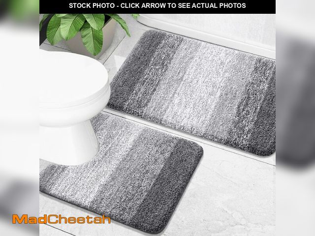 Lot 74-14270747 - OLANLY Bathroom Rug Set 2 Piece, Soft Absorbent Microfiber Bath Mats and U-Shaped Contour Toilet Rug...
