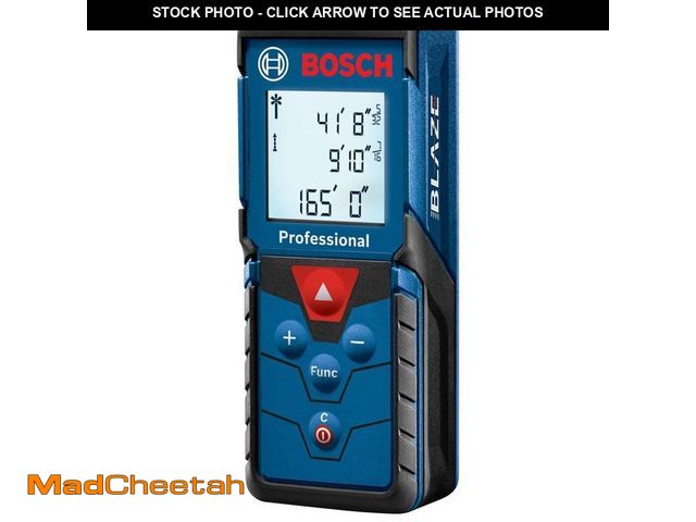 Lot 74-13691474 - Bosch BLAZE 165 ft. Laser Distance Tape Measuring Tool with Area and Volume - UNUSED