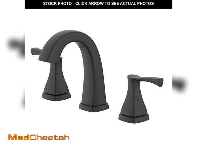 Lot 74-14276354 - Glacier Bay Calandine 8 in. Widespread 2-Handle Bathroom Faucet in Matte Black - UNUSED