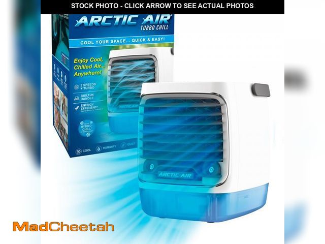 Lot 74-12532443 - Ontel Arctic Air Turbo Chill Evaporative Cooler with HydroChill Technology, 4-Speed Portable Air Coo...