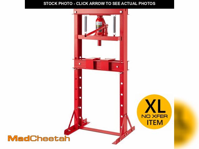 Lot 74-12567819 - 20 Ton Hydraulic Press, Heavy Duty H-Frame Garage Floor Shop Press with Adjustable Worktable &amp; P...