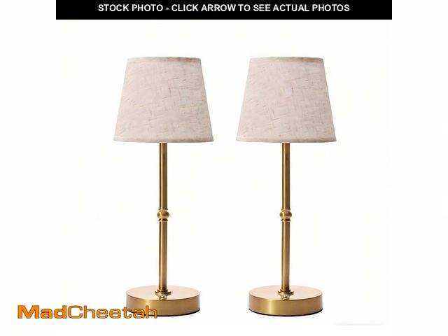Lot 74-14333861 - FAPEMIH Cordless LED Table Lamp, 6000mAh Rechargeable Battery Operated Desk Lamp, 3-Level Dimming Me...