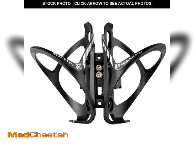 Lot 74-12314777 - VeloChampion Double Bike Water Bottle Cage Holder - Rear-Mounted Dual Bike Bottle System for Cycling...