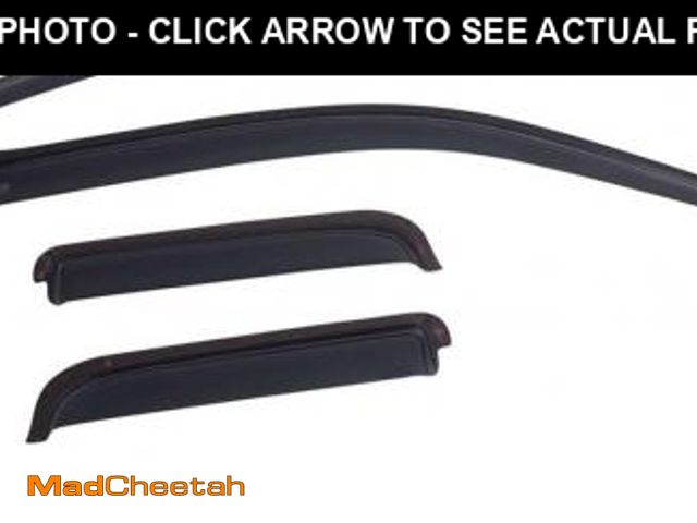 Lot 74-12137656 - EGR 575221 in-Channel Window Visors Front and Rear Set, Dark Smoke Finish, Compatible with Select To...