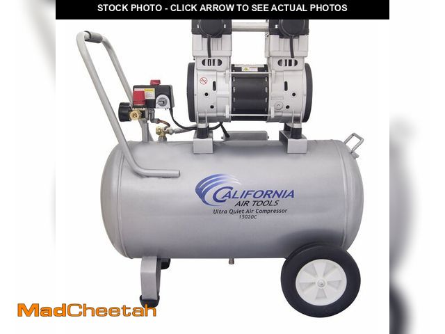 Lot 74-12661025 - California Air Tools 15020C-22060 Ultra Quiet and Oil-Free 2.0 HP 15.0-Gallon Steel Tank Air Compres...