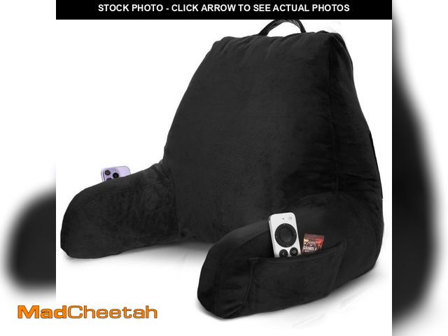 Lot 74-12518143 - Nestl Reading Pillow with Shredded Memory Foam, Designed for Sitting Up in Bed and Couch, Back and A...