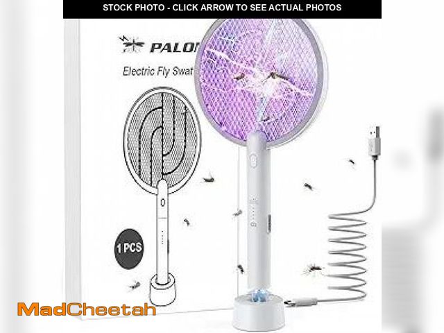 Lot 74-12129572 - PALONE Electric Fly Swatter 4000V Bug Zapper Racket 2 in 1 Fly Swatter with 1200mAh Battery Recharge...
