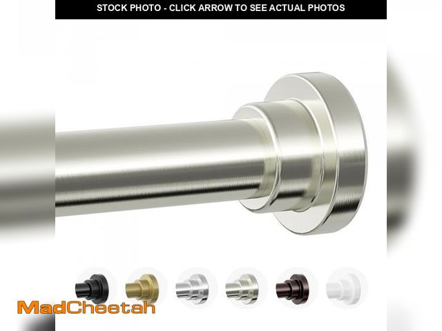 Lot 74-12309967 - Mcrbeay Shower Curtain Rod, 1" Diameter Heavy Duty Tension Shower Rod, Non Slip Adjustable 28-74 inc...