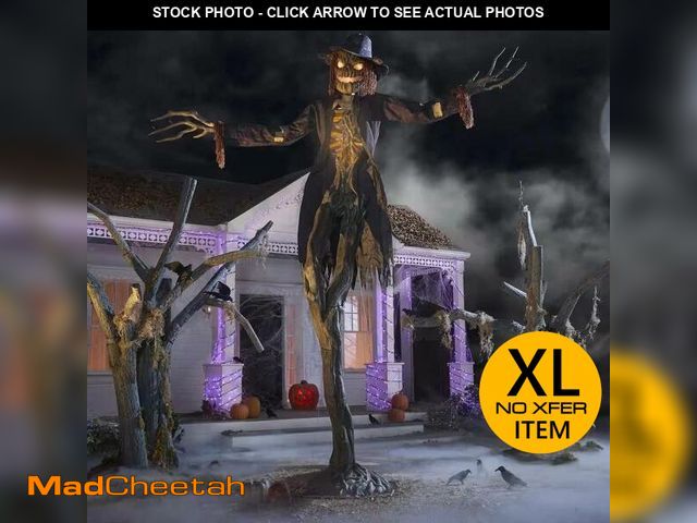 Lot 74-13791883 - Home Accents 15 Ft Giant Animated LED Worricrow Halloween Animatronic Gruesome - UNUSED