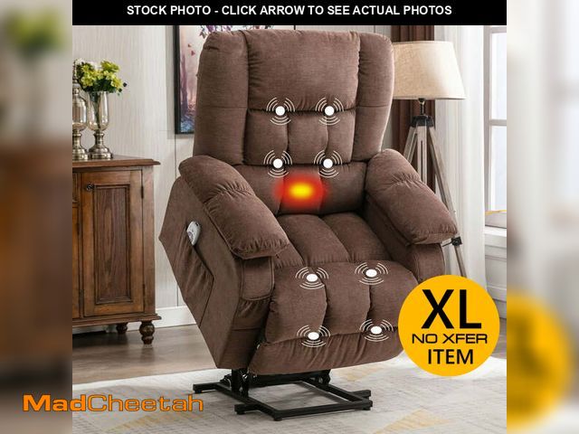 Lot 74-12721611 - JONPONY Power Lift Recliner Chair Recliners for Elderly with Heat and Massage Recliner Chair for Liv...