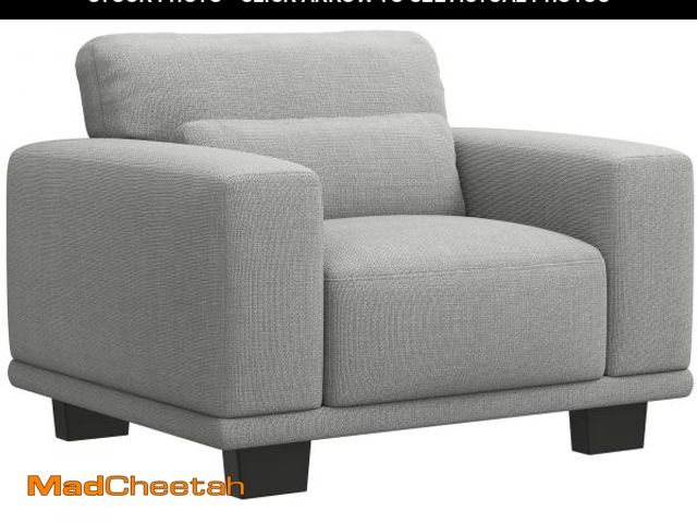 Lot 74-12418359 - Marsail Sofa Chair, Modern Linen Armchair, Stylish Design with Deep Seats and Wide Armrests, Comfort...