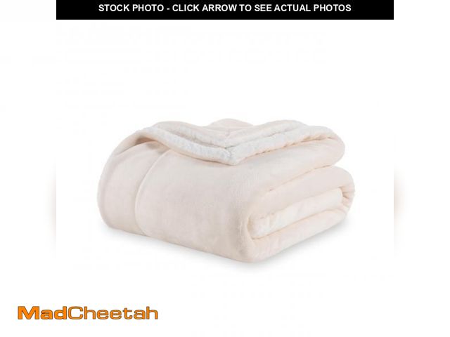 Lot 74-11547208 - Berkshire Blanket-Sherpa Throw Blanket, Warm and Soft Loftmink Reversible Throw for Couch, Sofa and ...