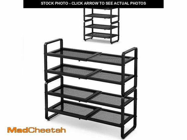 Lot 74-13954474 - SNTD Shoe Rack - Expandable Shoe Organizer for Closet, Adjustable Metal Shoe Shelf Storage, Stackabl...