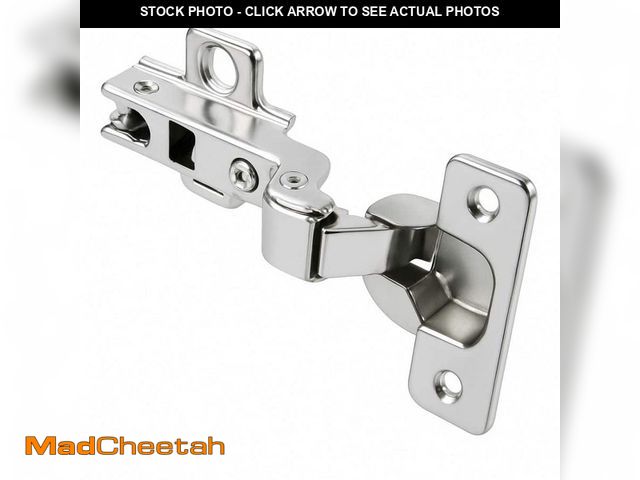 Lot 74-12827739 - Sapphire Full Inset Self-Closing Concealed No Radius Cabinet Hinge in Satin Nickel - (Set of 36) - U...