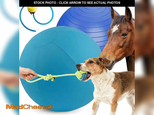 Lot 74-14214348 - Tnoay 25'' Herding Ball for Dogs Horse with Cover | Dual Layered Herding Dog Jolly Ball for Australi...