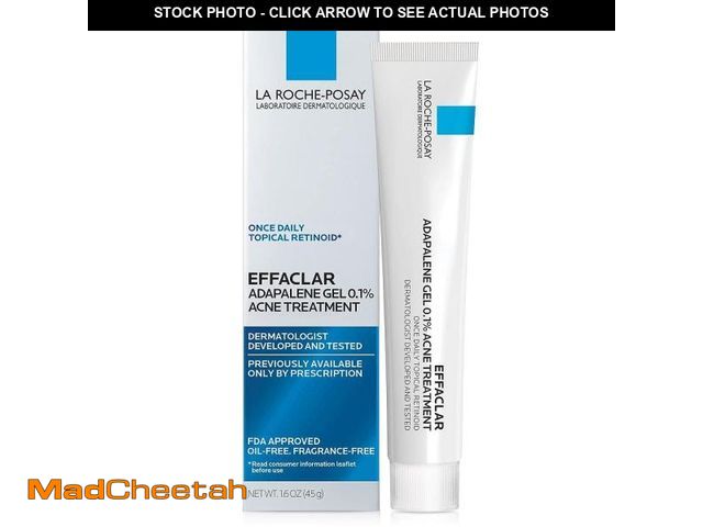 Lot 74-11552477 - La Roche-Posay Effaclar Adapalene Gel 0.1% Acne Treatment, Retinoid Cream, Acne Medication Gel For B...