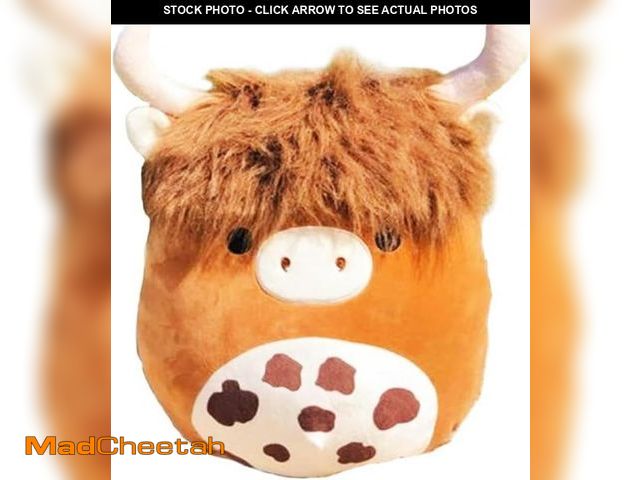 Lot 74-12333509 - WeightedPlush 12'' Scottish Cow Plush Toy - Soft Stuffed Animal Pillow for Kids, Girls, Boys - Cute ...