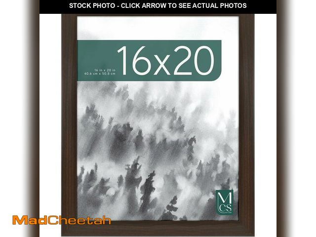 Lot 74-12760325 - MCS Museum Poster Frame 16x20 Espresso Woodgrain, Vertical &amp; Horizontal Wall Hanging Large Pictu...