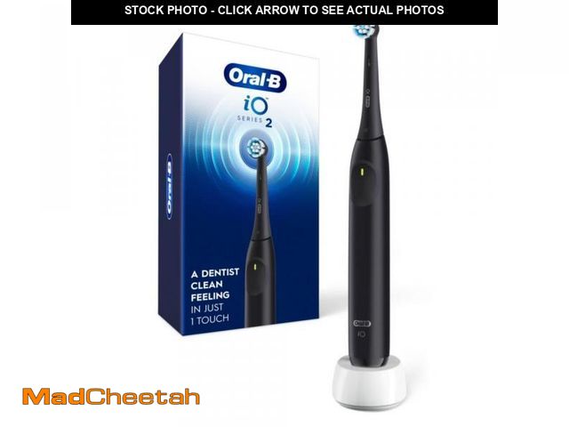 Lot 74-11554721 - Oral-B iO Series 2 Rechargeable Electric Powered Toothbrush, Night Black with 1 Gentle Care Brush He...
