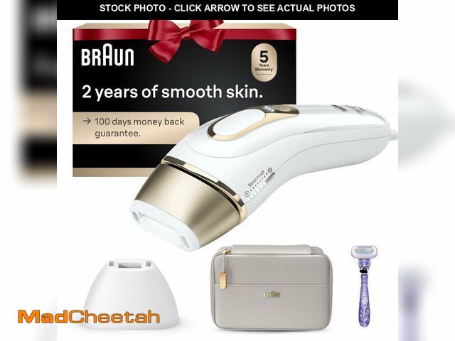 Lot 74-12498550 - Braun Smart IPL, SilkÃÂ·Expert Pro 5: at Home Laser Hair Removal for Women and Men, Permanent Visib...