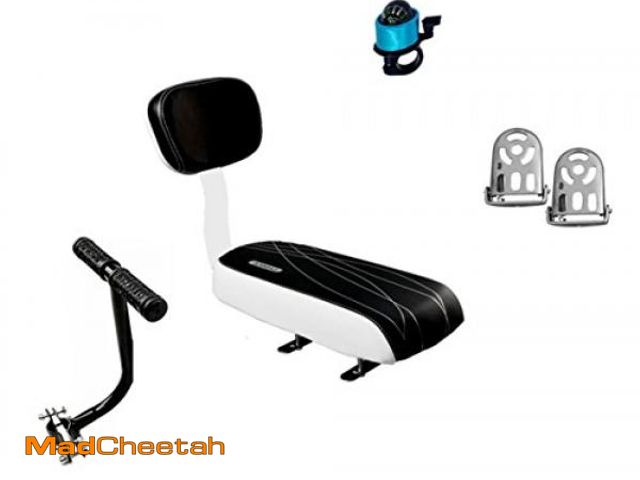 Lot 74-10157840 - ZHOUWHJJ Bicycle Rear Seat Cushion Armrest Footrest Set, Kid Child Carrier Bicycle Baby Seat, Includ...