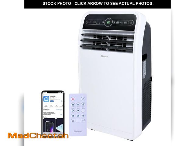 Lot 74-12276892 - Shinco 12,000 BTU Portable Air Conditioner with WiFi, Portable AC Unit with Built-in Cool, 3-in-1 Co...