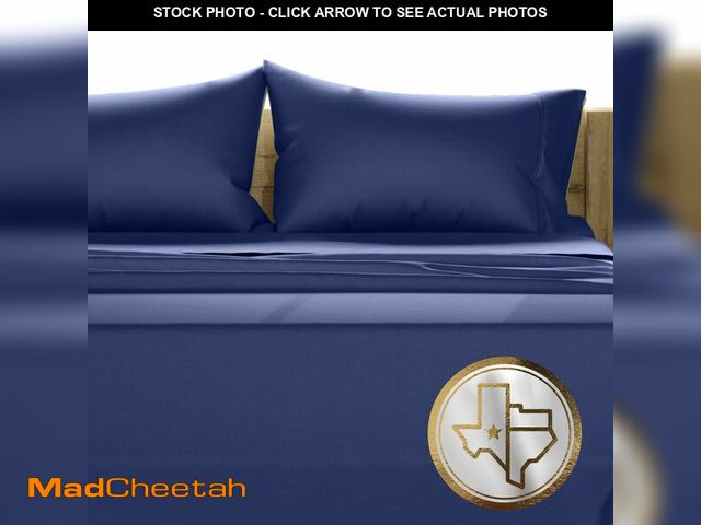 Lot 74-12706402 - Texas Linen Co. 100% Egyptian Cotton King Size Sheets Set - Luxury 1500 Thread Count Egyptian Cotton...