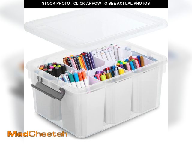 Lot 74-14207387 - Citylife 17 QT Plastic Storage Bins Clear Storage Box with Lids Multipurpose Stackable Storage Conta...