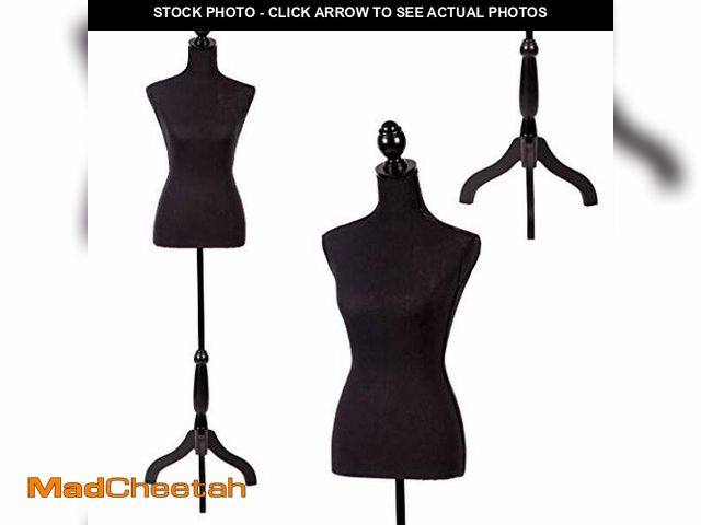 Lot 74-12664301 - FDW Manikin 60"-67"Height Adjustable Female Dress Model Display Torso Body Tripod Stand Clothing For...