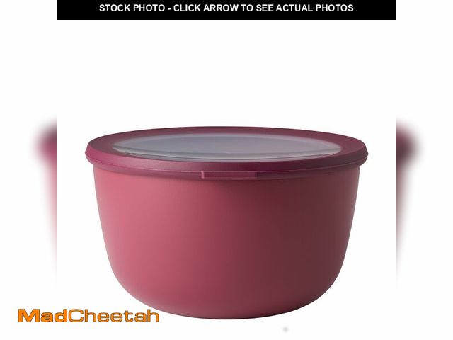 Lot 74-14271911 - Rosti Mepal Cirqula Multi Food Storage and Serving Bowl with Lid, Tall 3.1 Quart, Berry - USED
